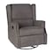 Flash Furniture Omma Swivel Glider Rocker Recliner Chair, Manual 360 Degree Swivel Wingback Recliner, Dark Gray CY-RAC-537-DKGRY-GG - alternate 5